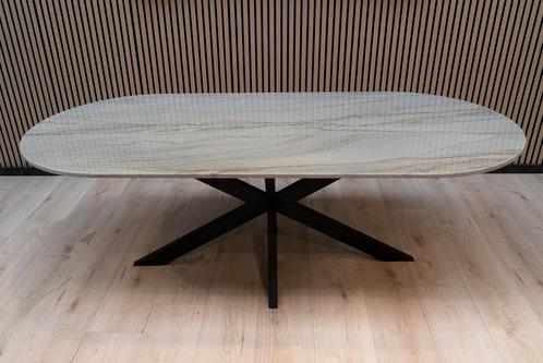 Mediterraneo Eetkametafel - Plat Ovaal (100x220 cm), Huis en Inrichting, Tafels | Eettafels