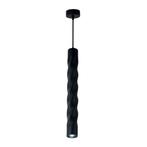Moderne hanglamp met krul | 30 cm | Zwart | GU10 fitting, Ophalen of Verzenden, Nieuw, Metaal, Minder dan 50 cm