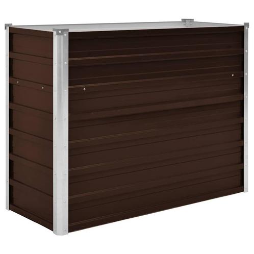 Plantenbak Verhoogd - Bruin Staal - Tweedekansje - OP = OP, Tuin en Terras, Bloembakken en Plantenbakken, 60 cm of meer, 60 tot 100 cm