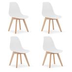 Veelzijdige eetkamerstoelen KITO - set van 4 - betaalbaar..., Ophalen of Verzenden, Nieuw