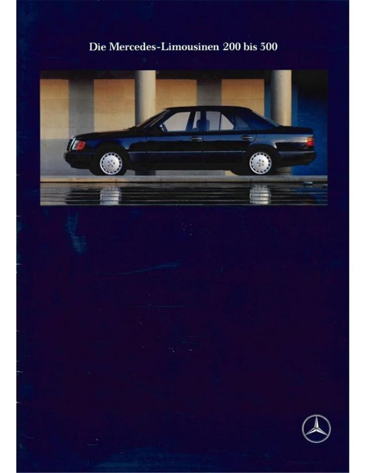 1989 MERCEDES BENZ E KLASSE SEDAN BROCHURE DUITS, Boeken, Auto's | Folders en Tijdschriften