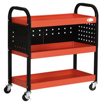 TRUUSK Werkbank 100 Kg Belastbaar, Rood, Ideaal Voor Garage, beschikbaar voor biedingen