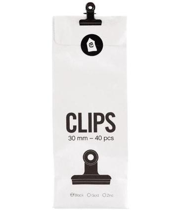 House Doctor Clips 30mm zwart verpakking 40 stuks beschikbaar voor biedingen