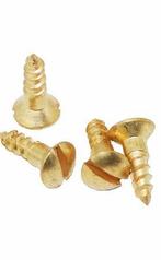 20 Houtschroeven Timeless 3,5x12 Messing, Doe-het-zelf en Verbouw, IJzerwaren en Bevestigingsmiddelen, Ophalen of Verzenden, Nieuw
