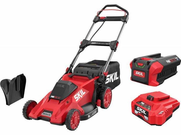 SKIL 40V 0180 - Grasmaaier - Borstelloos 49 cm incl. 5.0Ah, Huis en Inrichting, Woonaccessoires | Overige, Zo goed als nieuw, Verzenden