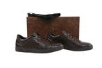 STEFANO RICCI RRP 5800€ Low-Top Sneakers – 100% Alligator –, Nieuw