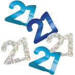 21 Jaar Confetti Zak Blauw 14gr, Verzenden, Nieuw
