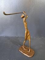 Beeld, Golfspeler in brons - 25 cm - Brons