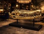 Beeld, XXL 105cm! Bronze Crocodile Skull - 57 cm - Brons, Nieuw