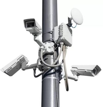 6, 7 of 8 meter heavy-duty stalen kantelmast met voetplaat e