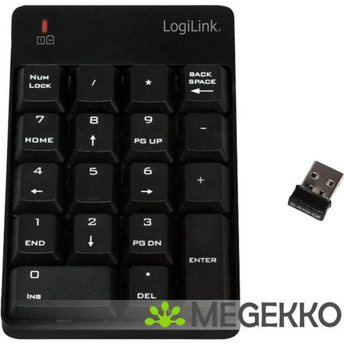 LogiLink ID0120 numeriek toetsenbord draadloos, Computers en Software, Toetsenborden, Nieuw, Verzenden