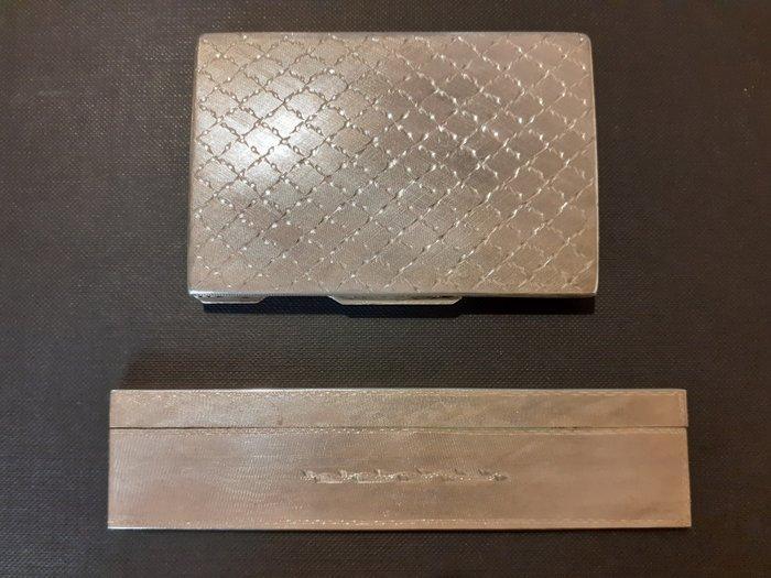 Art Deco Toiletset (2) - .800 zilver - Portemonnee en kam, Antiek en Kunst, Antiek | Goud en Zilver