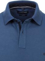 Casa Moda Polo Shirt Comfort Fit Effen Stretch Blauw, Kleding | Heren, Polo's, Verzenden, Nieuw, Blauw