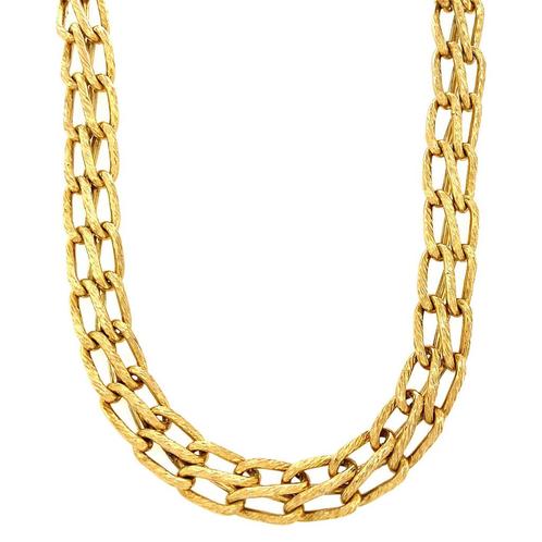 Gouden fantasie collier 42 cm 14 krt, Sieraden, Tassen en Uiterlijk, Kettingen, Nieuw, Ophalen of Verzenden