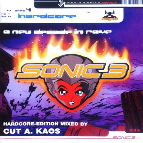 Sonic 3 - Hardcore Edition CD - Mixed by Cut A Kaos (CDs), Cd's en Dvd's, Cd's | Dance en House, Techno of Trance, Verzenden