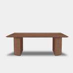 Tafel Rechthoekig Eikenhout  Half Rond  220x100, Huis en Inrichting, Tafels | Eettafels, Nieuw