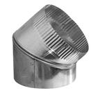 Aluminium bocht 45 graden 150 mm, Verzenden, Nieuw