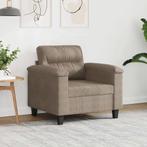 vidaXL Fauteuil 60 cm microvezelstof taupe, Huis en Inrichting, Banken | Bankstellen, Eenpersoons, Verzenden, Nieuw, Minder dan 150 cm