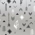 Statisch raamfolie bohemian 46cm (voor dubbel, HR+/++/+++), Nieuw