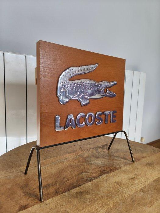 Cartel Original Lacoste Vintage jaren 90 - Reclamebord -, Antiek en Kunst, Antiek | Wandborden en Tegels