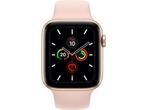 Apple Watch Series 5 (44mm) aluminium, sportbandje Goud, Huis en Inrichting, Verzenden, Zo goed als nieuw