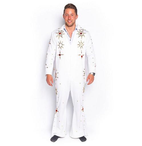 Elvis Jumpsuit White-XL, Verzamelen, Muziek, Artiesten en Beroemdheden, Ophalen