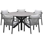 Garden Impressions Tarera tuinset 6-delig - Duuk tuintafel, Tuin en Terras, Tuinsets en Loungesets, Verzenden, Nieuw