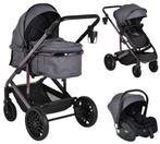 Moni All Road Grey 3-in-1 Combi Kinderwagen incl. i-Size, Verzenden, Nieuw