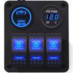 ProRide Schakelpaneel 12V voor Auto/Boot - USB Lader met, Auto-onderdelen, Dashboard en Schakelaars, Verzenden, Nieuw