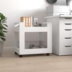 Bureaukastje 60x45x60 cm bewerkt hout wit, Huis en Inrichting, Verzenden, Nieuw