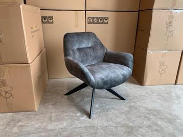 Veiling - Fauteuil Las (2 stuks) - Velours - Velvet - Groen beschikbaar voor biedingen