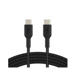 Belkin USB-C naar USB-C gevlochten kabel 1meter, Telecommunicatie, Mobiele telefoons | Telefoon-opladers, Nieuw, Apple iPhone