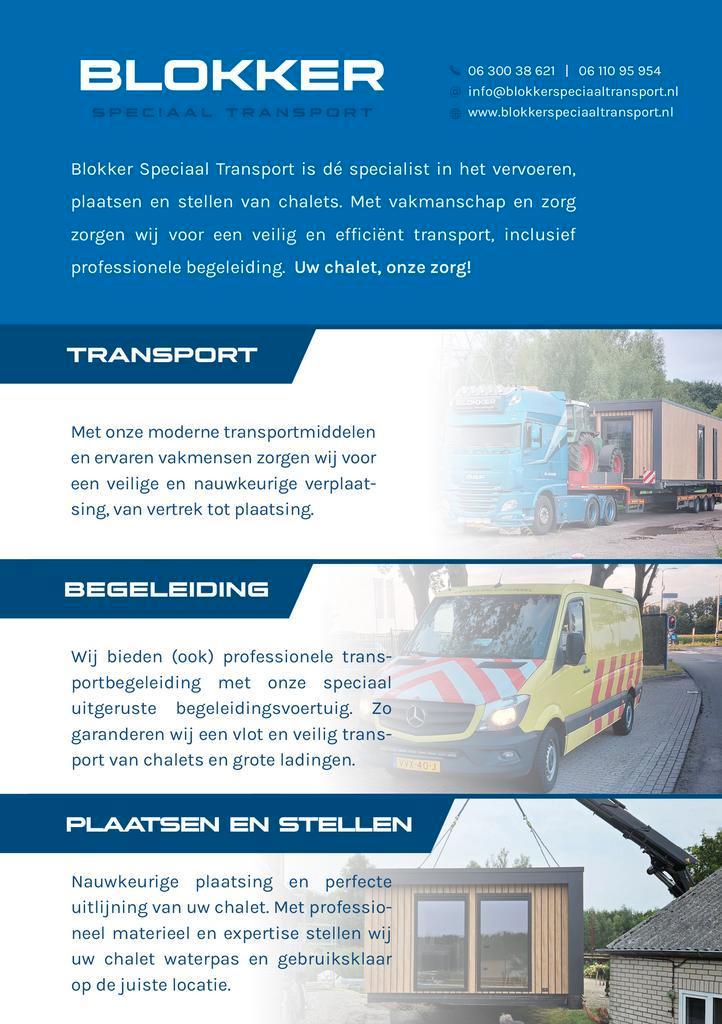 Transport & Plaatsen Chalet Stacaravan Mantelzorgwoning e.d., Caravans en Kamperen, Overige Caravans en Kamperen, Nieuw