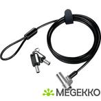 LogiLink NBS013 kabelslot Zwart, Zilver 1,8 m, Computers en Software, Antivirus- en Beveiligingssoftware, Verzenden, Nieuw, Logilink