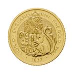 Gouden Tudor Beasts Lion munt 2022 1/4 troy ounce, Verzenden