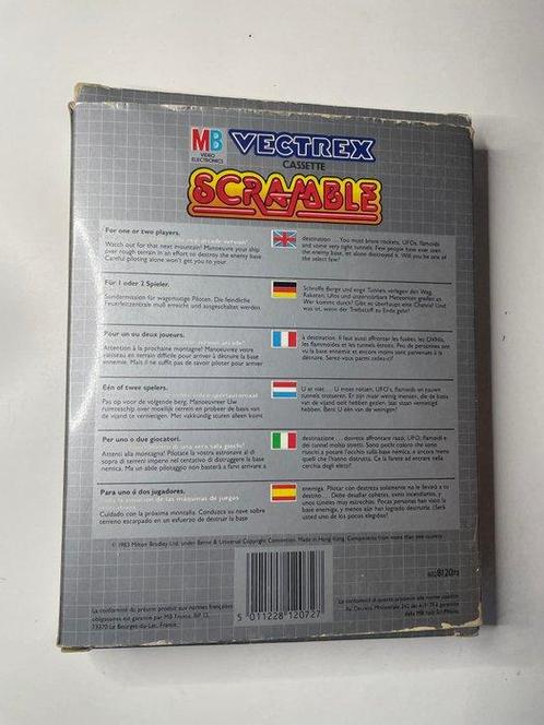MB Milton Bradley - Vectrex - Scramble - Videogame - In, Spelcomputers en Games, Spelcomputers | Overige Accessoires
