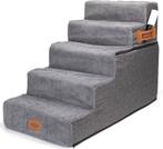 Hondentrapje voor honden - 40x76x57 cm - Grijs - Nobleza, Dieren en Toebehoren, Verzenden, Zo goed als nieuw