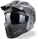 VINZ Shikoku Street Fighter Helm met Zonnevizier | Jethelm m, Verzenden, Nieuw, ECE 22.06