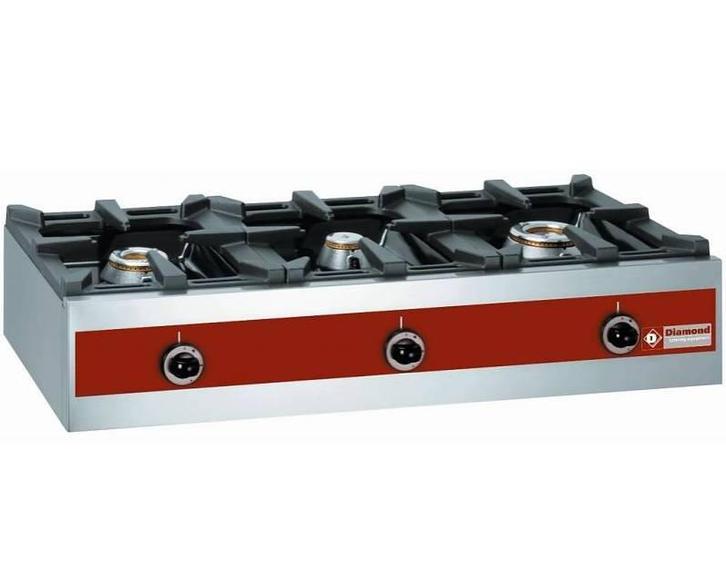 Gasbrander 3 Branders | Tafelmodel | 7,2 + 5,5 + 3,2 Kw |..., Zakelijke goederen, Horeca | Keukenapparatuur, Verzenden