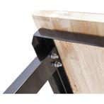 Werkbank zwart 200 cm met hardhouten blad +, Doe-het-zelf en Verbouw, Werkbanken, Ophalen of Verzenden, Nieuw