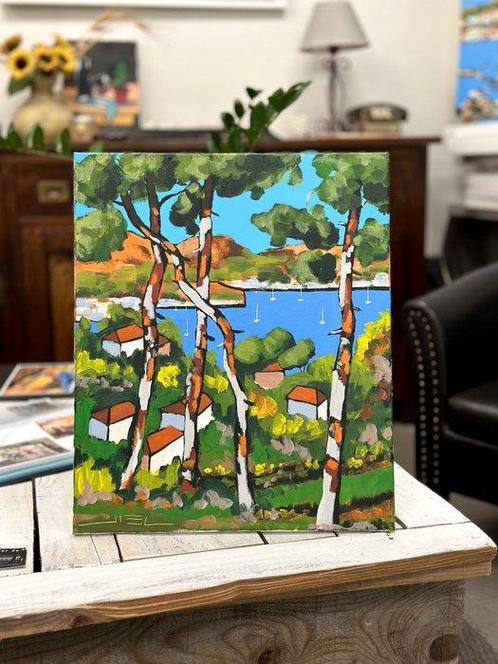 Jiel - Pins au Cap DAntibes, Antiek en Kunst, Kunst | Schilderijen | Modern