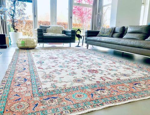 Vintage vloerkleed, Perzisch tapijt, vloerkleed rond, Huis en Inrichting, Stoffering | Tapijten en Kleden, 150 tot 200 cm, 200 cm of meer