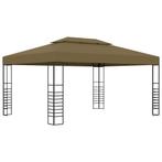 vidaXL Prieel 180 g/m² 3x4 m taupe, Tuin en Terras, Verzenden, Nieuw