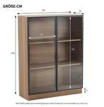 Zwarte Glazen Vitrinekast met LED – Moderne Displaykast, Huis en Inrichting, Kasten | Vitrinekasten, Verzenden, Nieuw