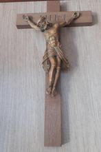 Antiek Crucifix - Composiet, Hout - 1940-1950 - 55 cm, Antiek en Kunst, Antiek | Boeken en Bijbels