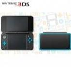 New Nintendo 2DS XL Zwart Turquoise met Mario Kart 7, Ophalen of Verzenden, Zo goed als nieuw