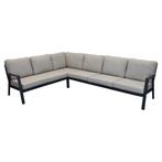 Barolo hoek loungeset 3-delig aluminium antraciet, Tuin en Terras, Tuinsets en Loungesets, Ophalen of Verzenden, Nieuw, Aluminium