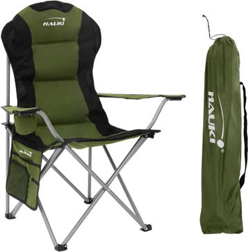 Campingstoel - Visstoel - Vouwstoel - Khaki - Hauki® beschikbaar voor biedingen