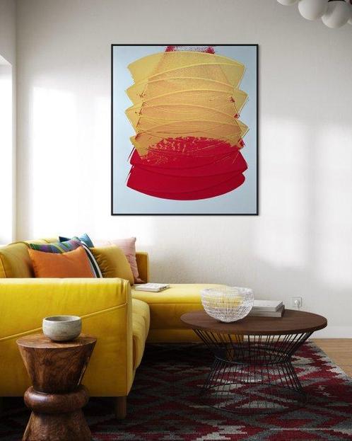 Eren (XX) - Golden Red, Antiek en Kunst, Kunst | Schilderijen | Modern