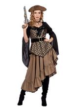 Jurk Piraat Taupe Luxe, Kleding | Dames, Ophalen of Verzenden, Nieuw